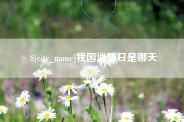 淮滨我国消防日是哪天