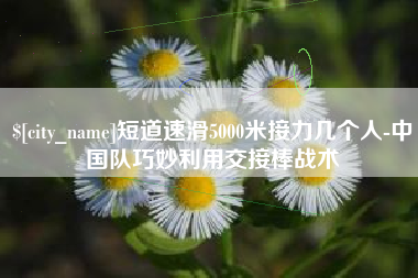 淮滨短道速滑5000米接力几个人-中国队巧妙利用交接棒战术