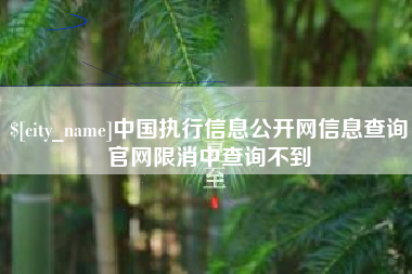 淮滨中国执行信息公开网信息查询官网限消中查询不到
