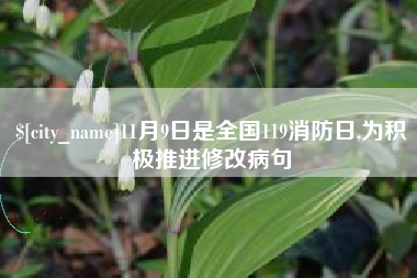 淮滨11月9日是全国119消防日,为积极推进修改病句