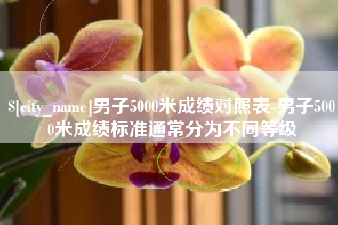 淮滨男子5000米成绩对照表-男子5000米成绩标准通常分为不同等级