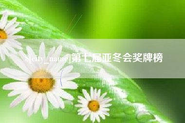 淮滨第七届亚冬会奖牌榜