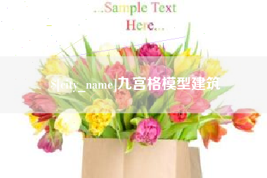 淮滨九宫格模型建筑