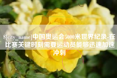 淮滨中国奥运会5000米世界纪录-在比赛关键时刻需要运动员能够迅速加速冲刺