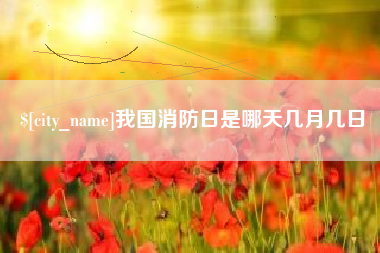 淮滨我国消防日是哪天几月几日