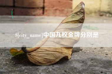 淮滨中国九枚金牌分别是