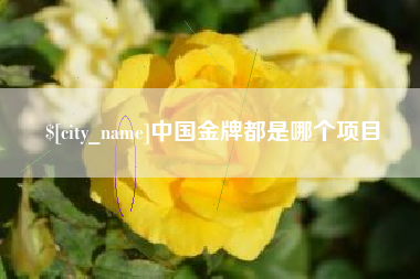 淮滨中国金牌都是哪个项目