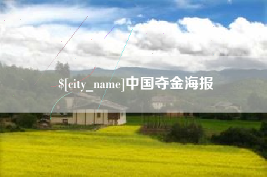 淮滨中国夺金海报