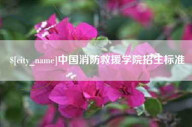 淮滨中国消防救援学院招生标准
