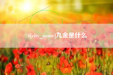 淮滨九金是什么