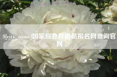 淮滨国家应急救援员报名网查询官网