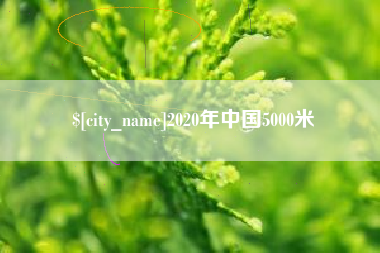 淮滨2020年中国5000米