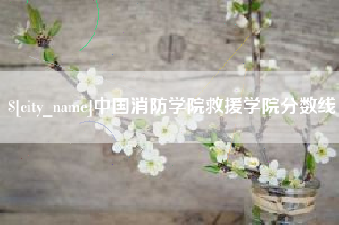 淮滨中国消防学院救援学院分数线